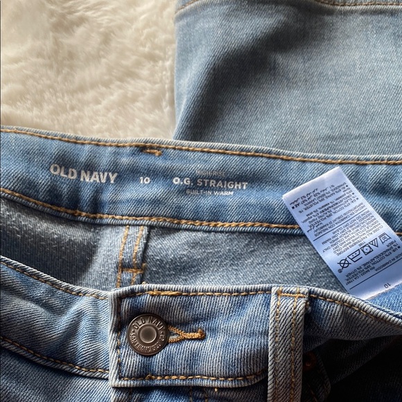 Old Navy Light Blue O.G. Straight Jeans - Picture 2 of 2